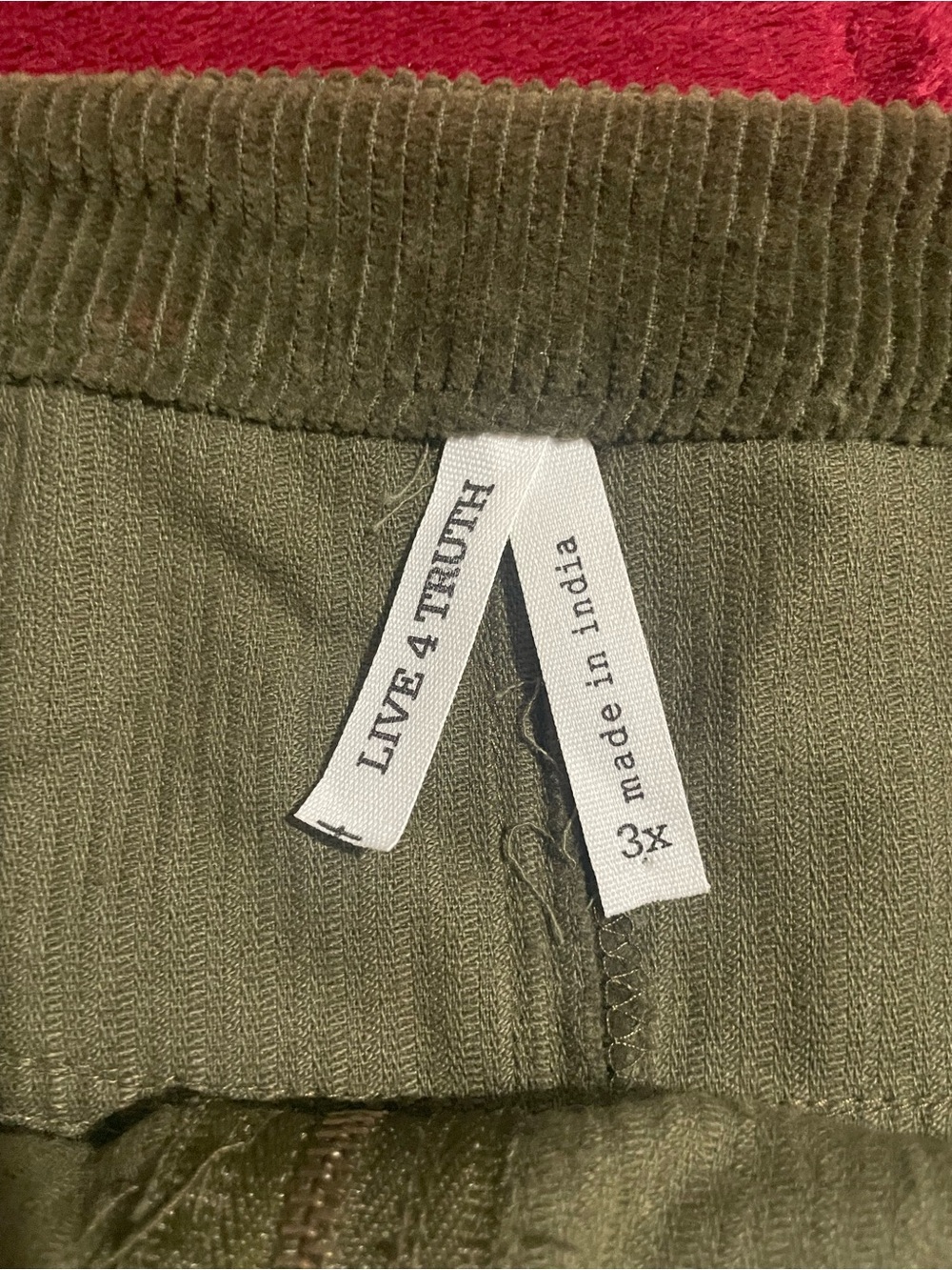Live 4 Truth Corduroy Mini Skirt in Hunter Green - Picture 4 of 4